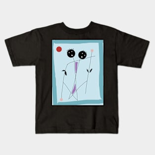 Kids Crossing Stick Figure Kids T-Shirt